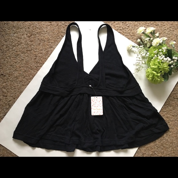 Free People Black Boho Zinia Tank Top - Picture 7 of 9